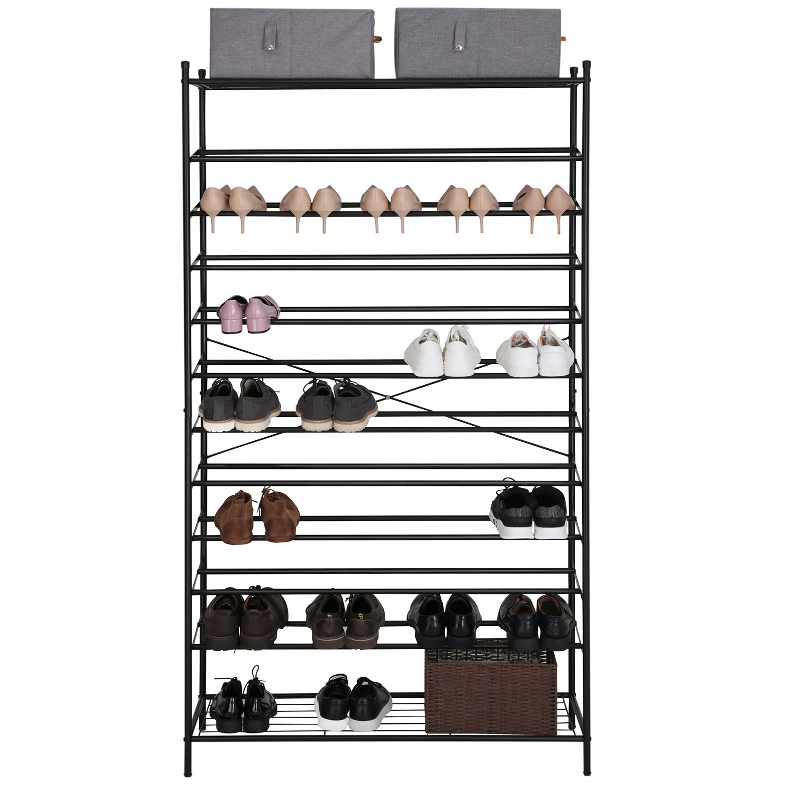 Songmics RTG01H Scarpiera 12 Ripiani 70 Paia 105x37x192