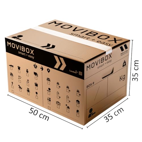 Lavatelli Movibox Scatole Trasloco 50x35x35 Set 10 Doppia Onda