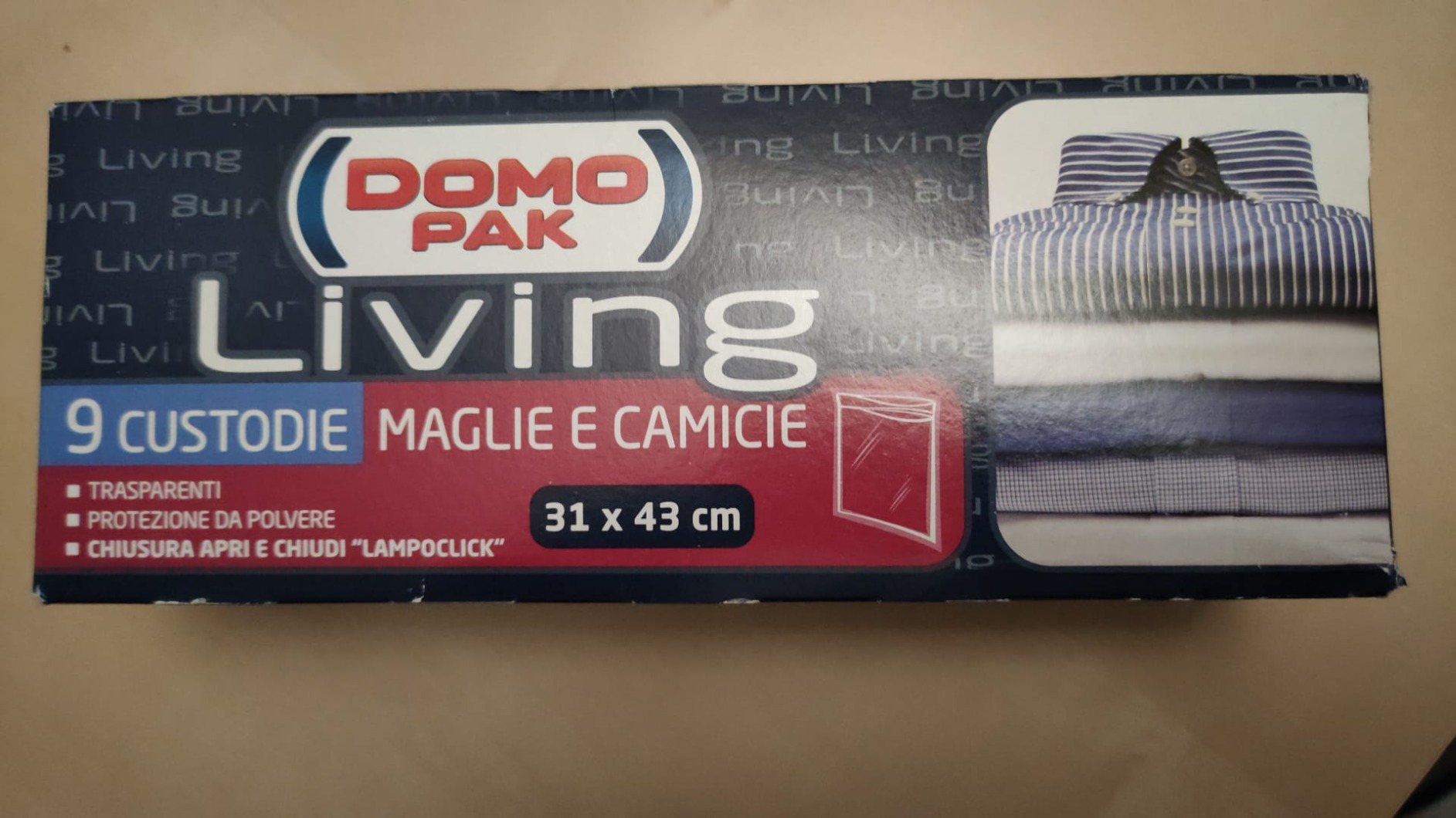 Domopak Living sacchetti antipolvere 31x43 cm 9 pezzi