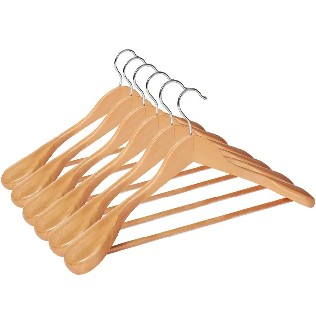 Songmics CRSH06NL Grucce Legno Set 6 Spalle Larghe