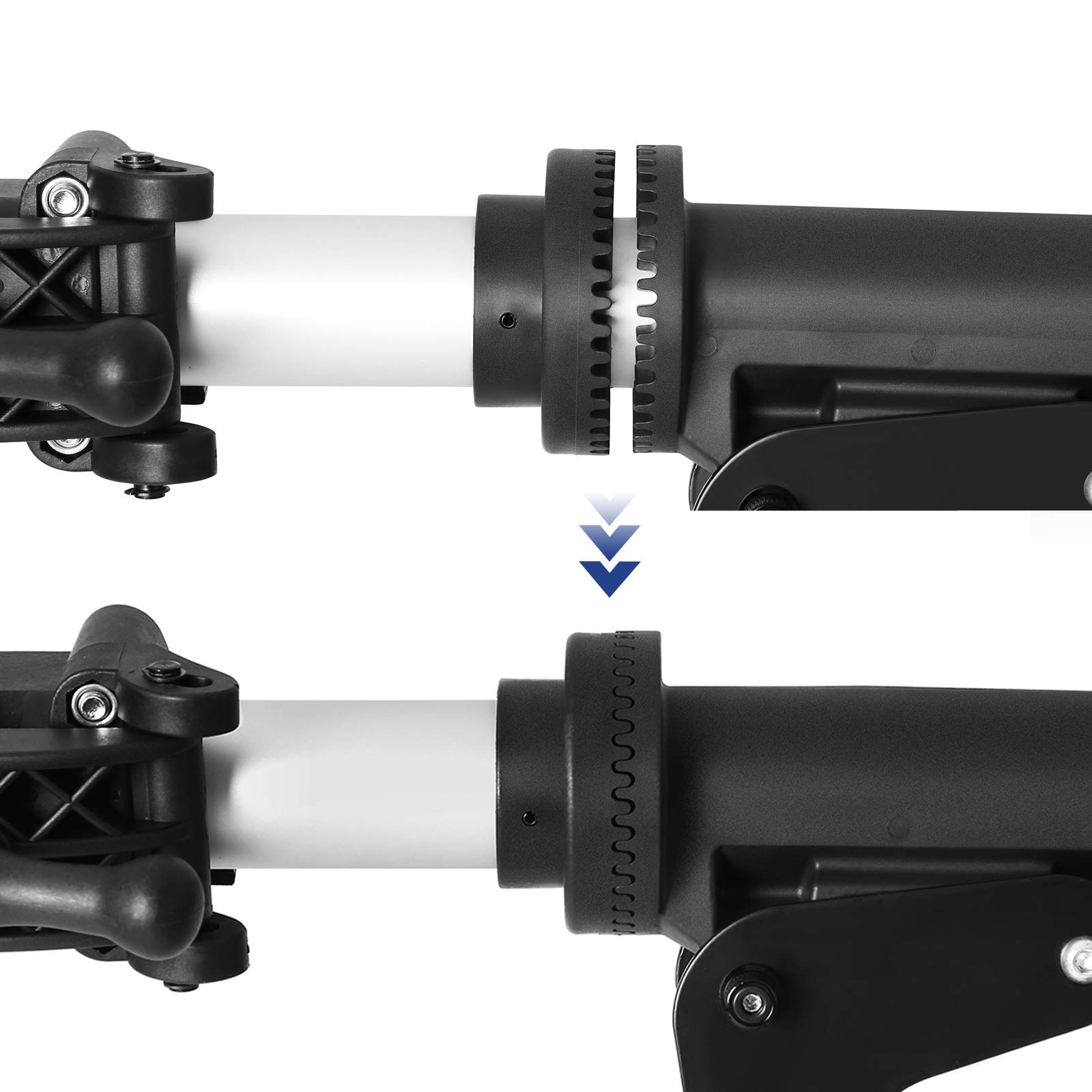 Songmics SBR04B Supporto Bici Alluminio 25 kg Nero