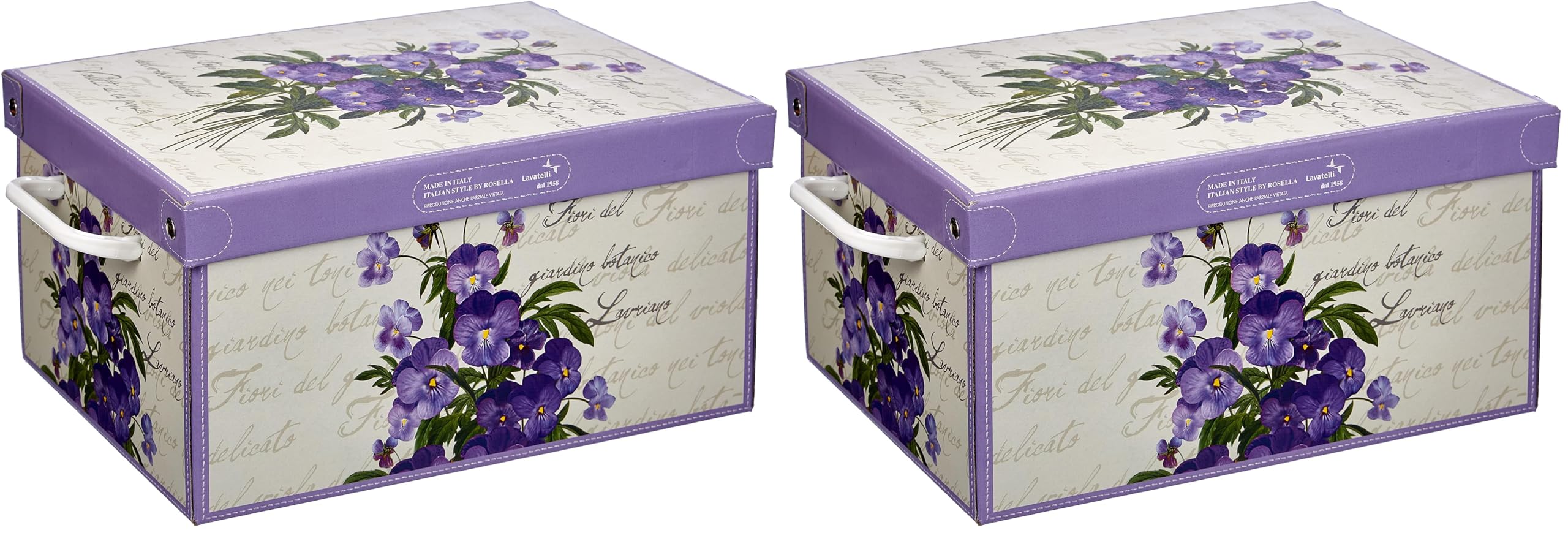 Lavatelli Scatola Cartone Violette Media 32x42x17,5 cm