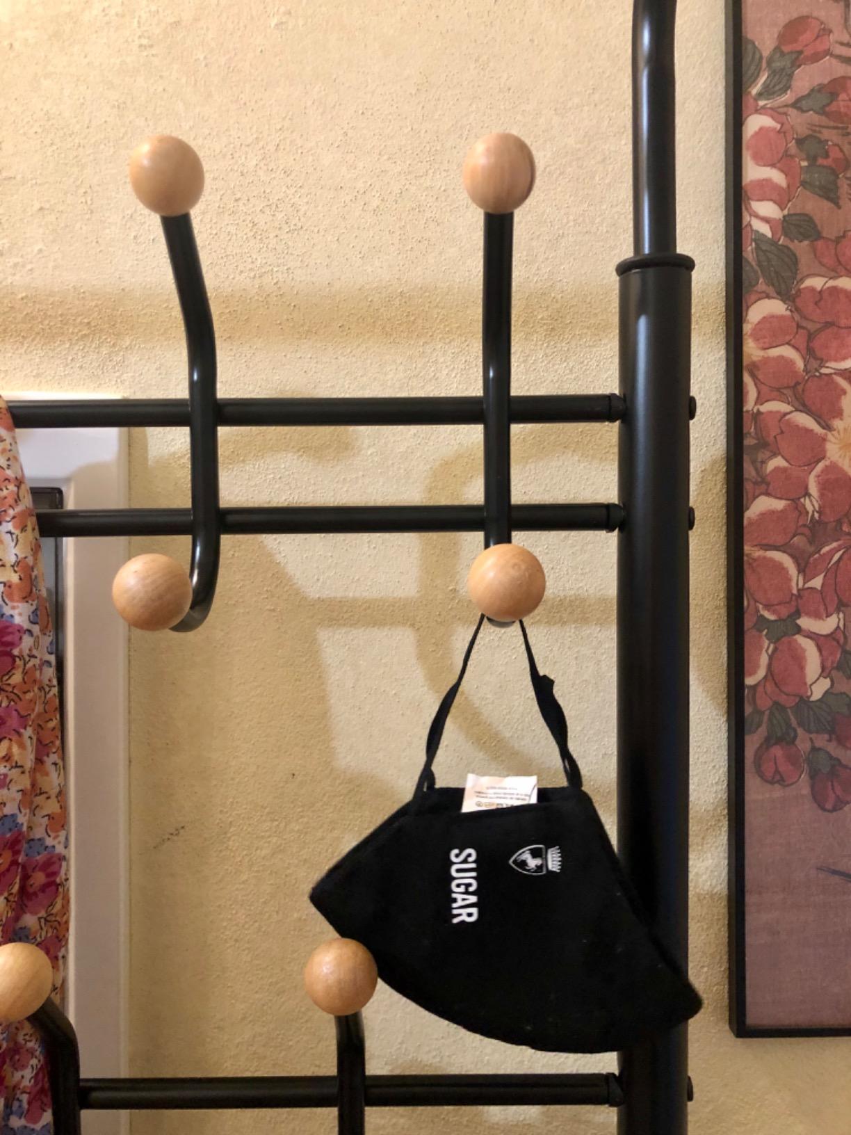 Songmics HSR04B stand appendiabiti nero 187 cm scarpiera