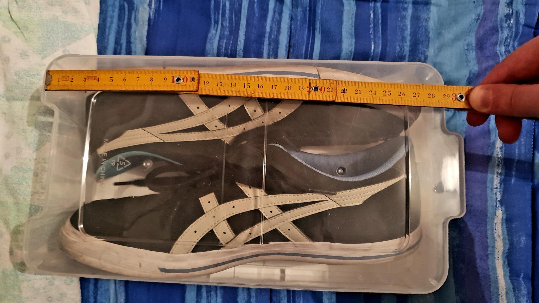 Songmics scatole scarpe trasparenti 12 pezzi impilabili
