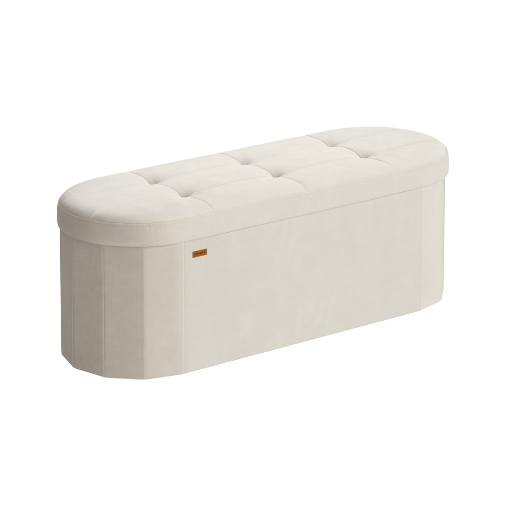 Songmics Mazie ULSF297LH01 Pouf Contenitore Crema