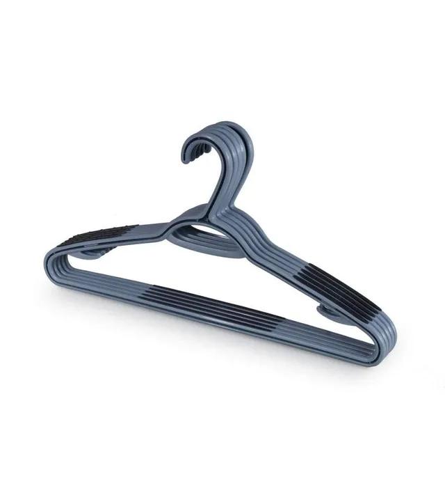 Domopak Living Appendiabiti Grigio 42 cm 5 Pezzi Antiscivolo