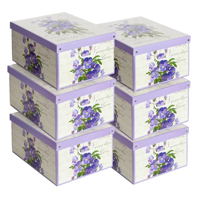 Lavatelli Violetta Scatole Profumate 39x50x24 Set 6 Cartone