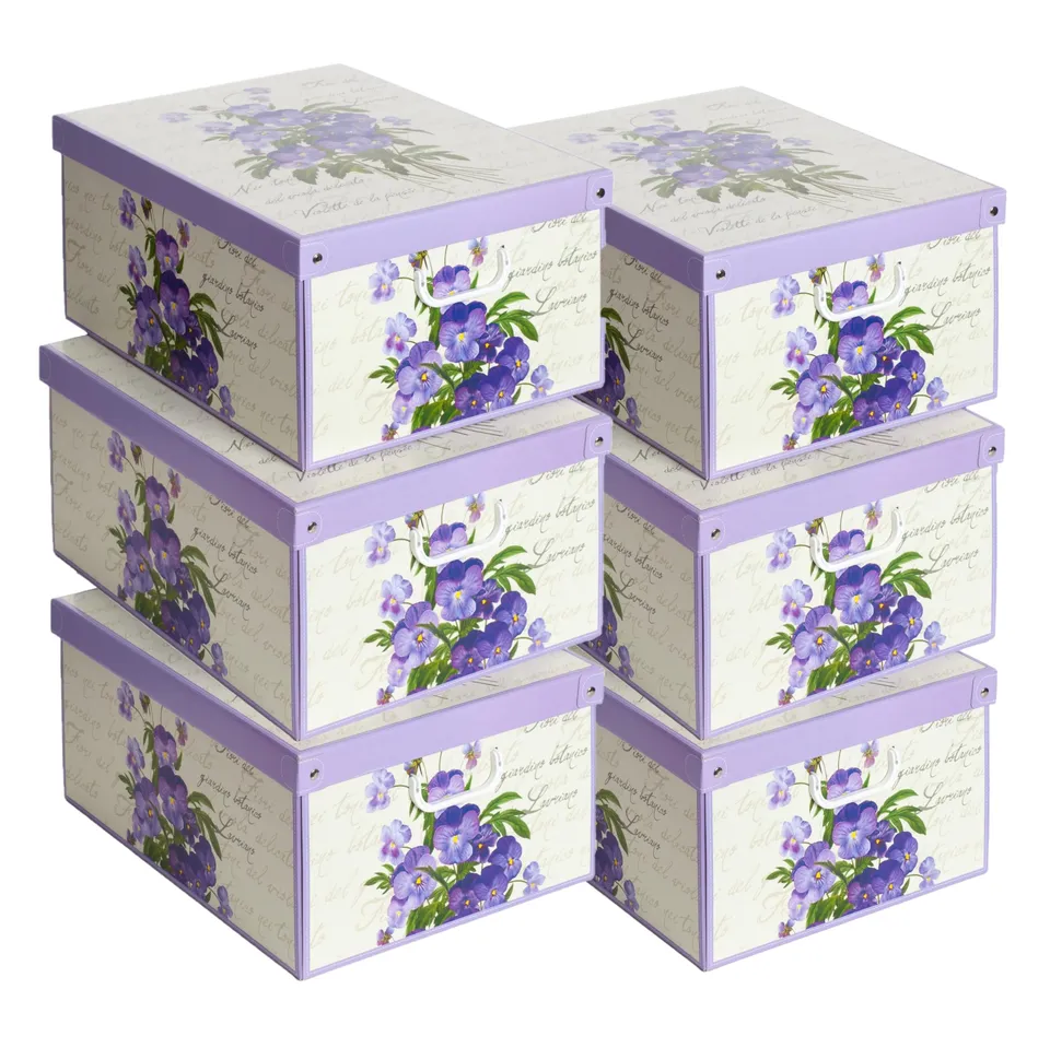 Lavatelli Violetta Scatole Profumate 39x50x24 Set 6 Cartone