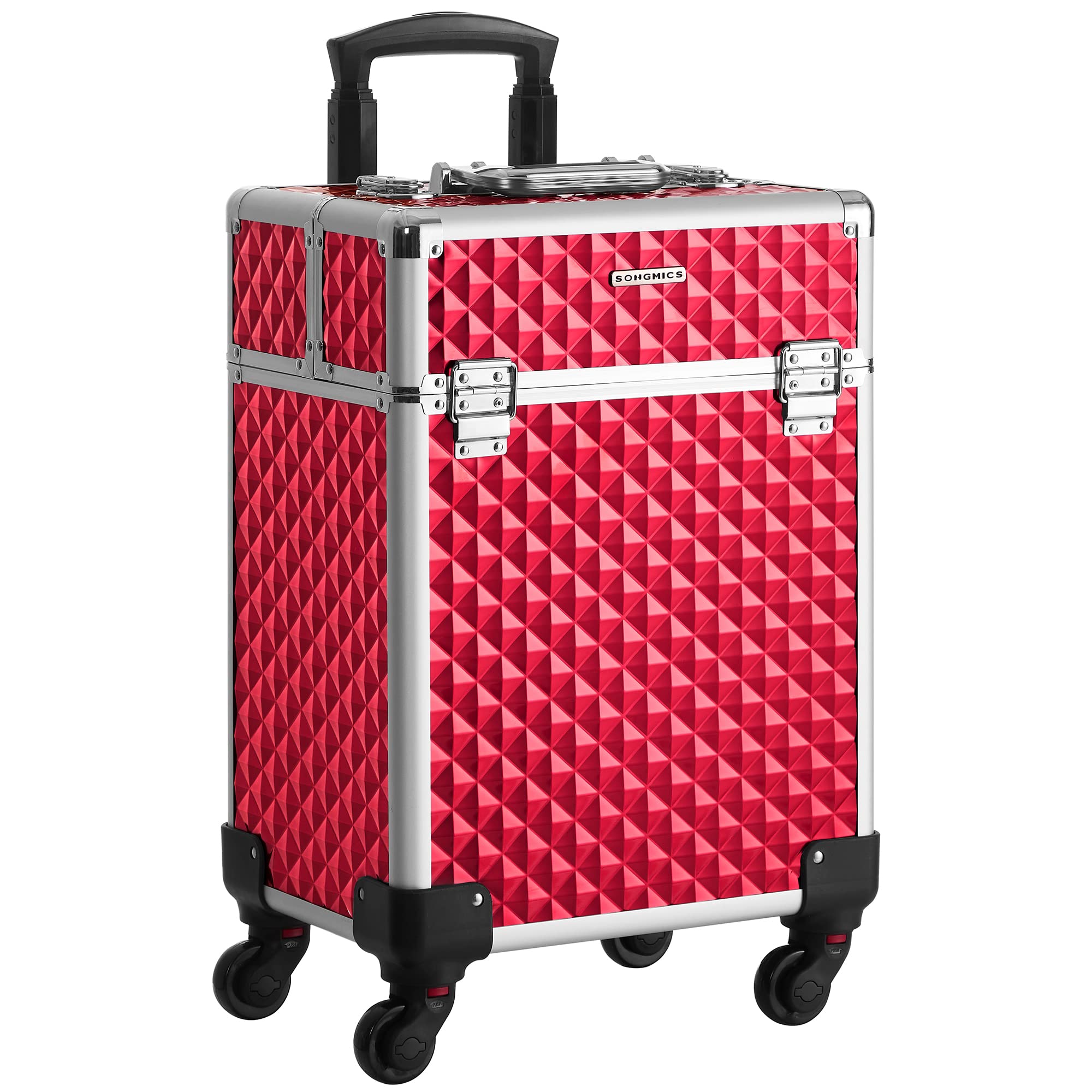 Songmics Valigia Trucco Trolley Make Up 4 Ruote 4 Vassoi