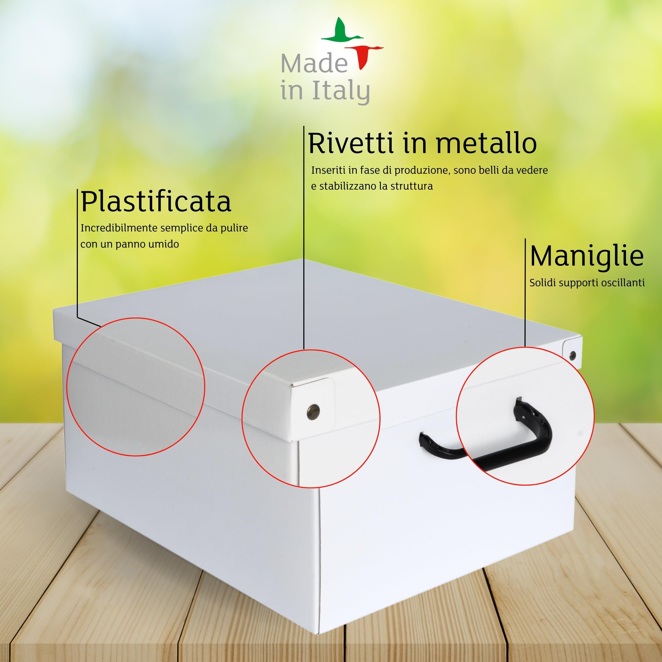 Lavatelli Big Scatola Armadio Cartone 2 Pezzi 40x50x25 Bianco