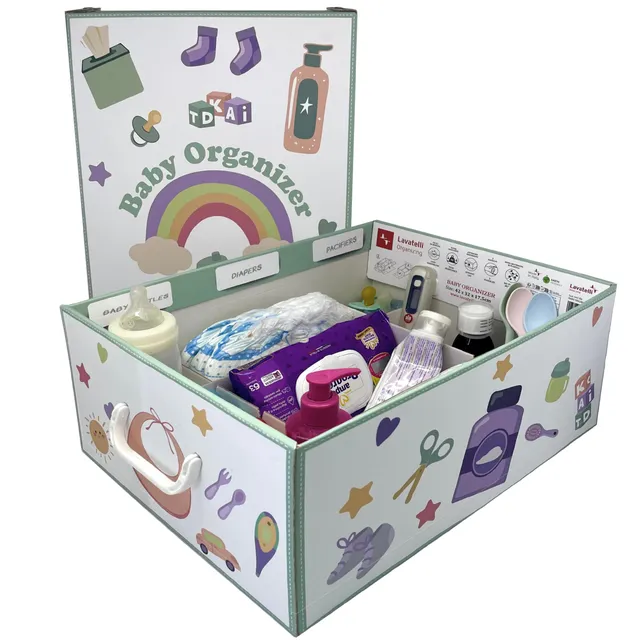 Lavatelli Baby Organizer Scatola Cartone 32x42 cm Neonati