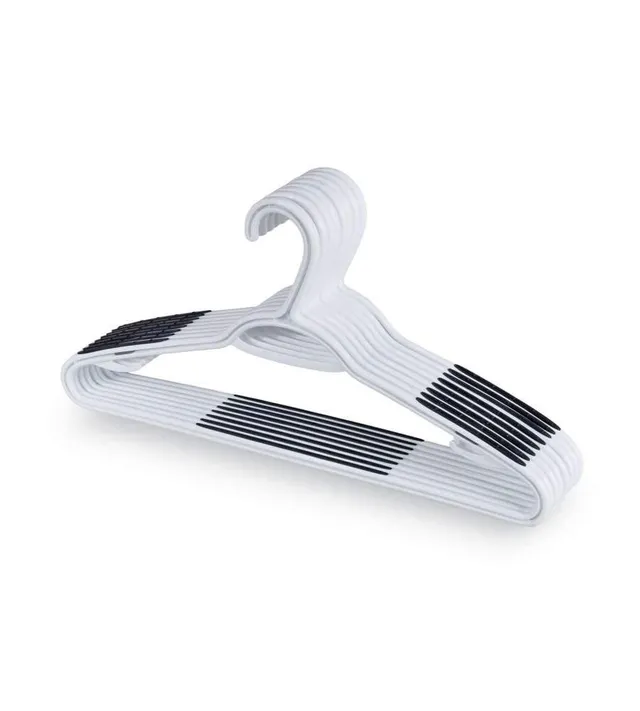 Domopak appendiabiti plastica bianchi 42 cm set 8 pezzi