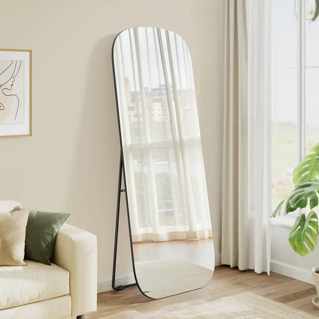 Songmics Specchio Figura Intera 160x50 cm da Terra con Stand