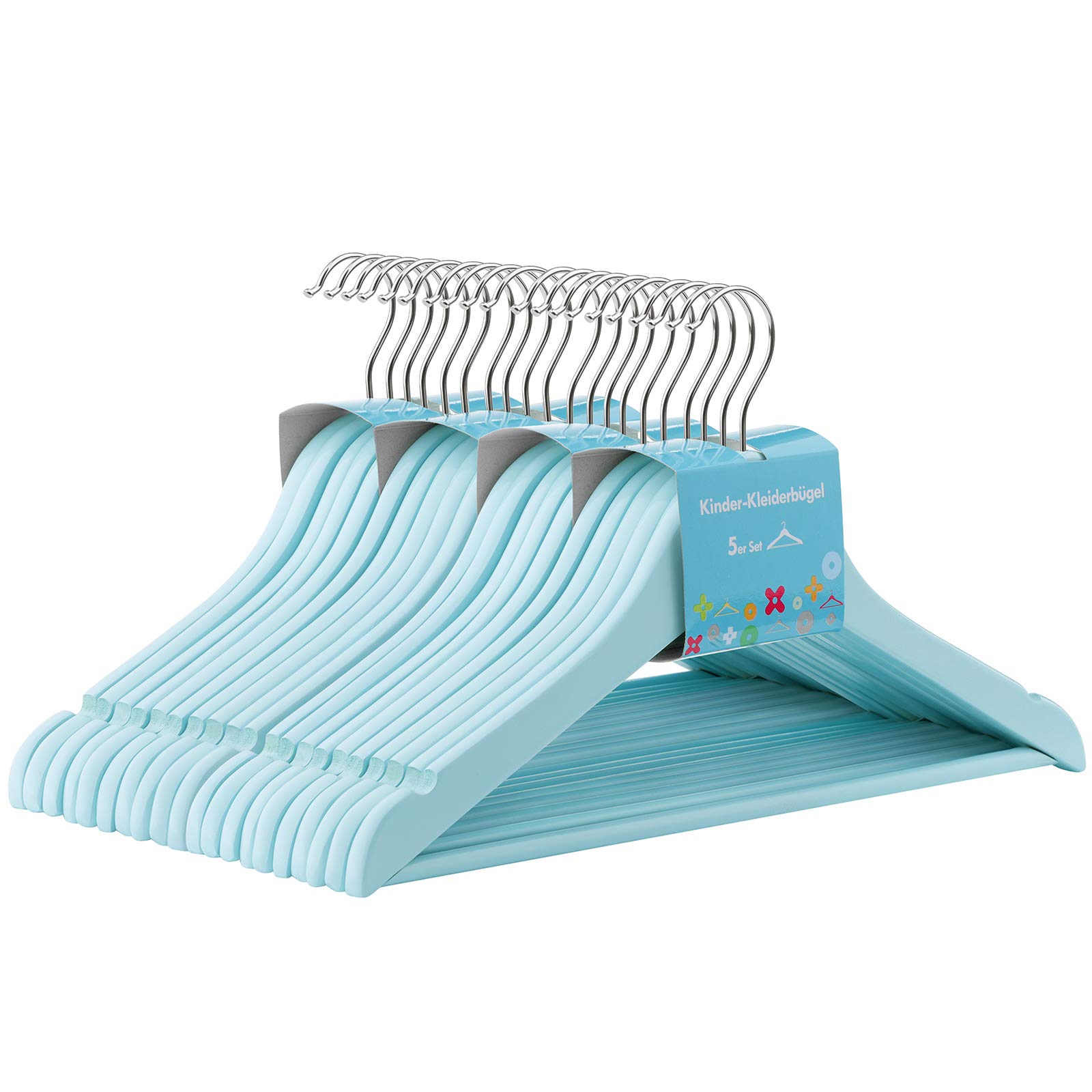 Songmics CRW06BU20 grucce bambino legno azzurre 20 pezzi