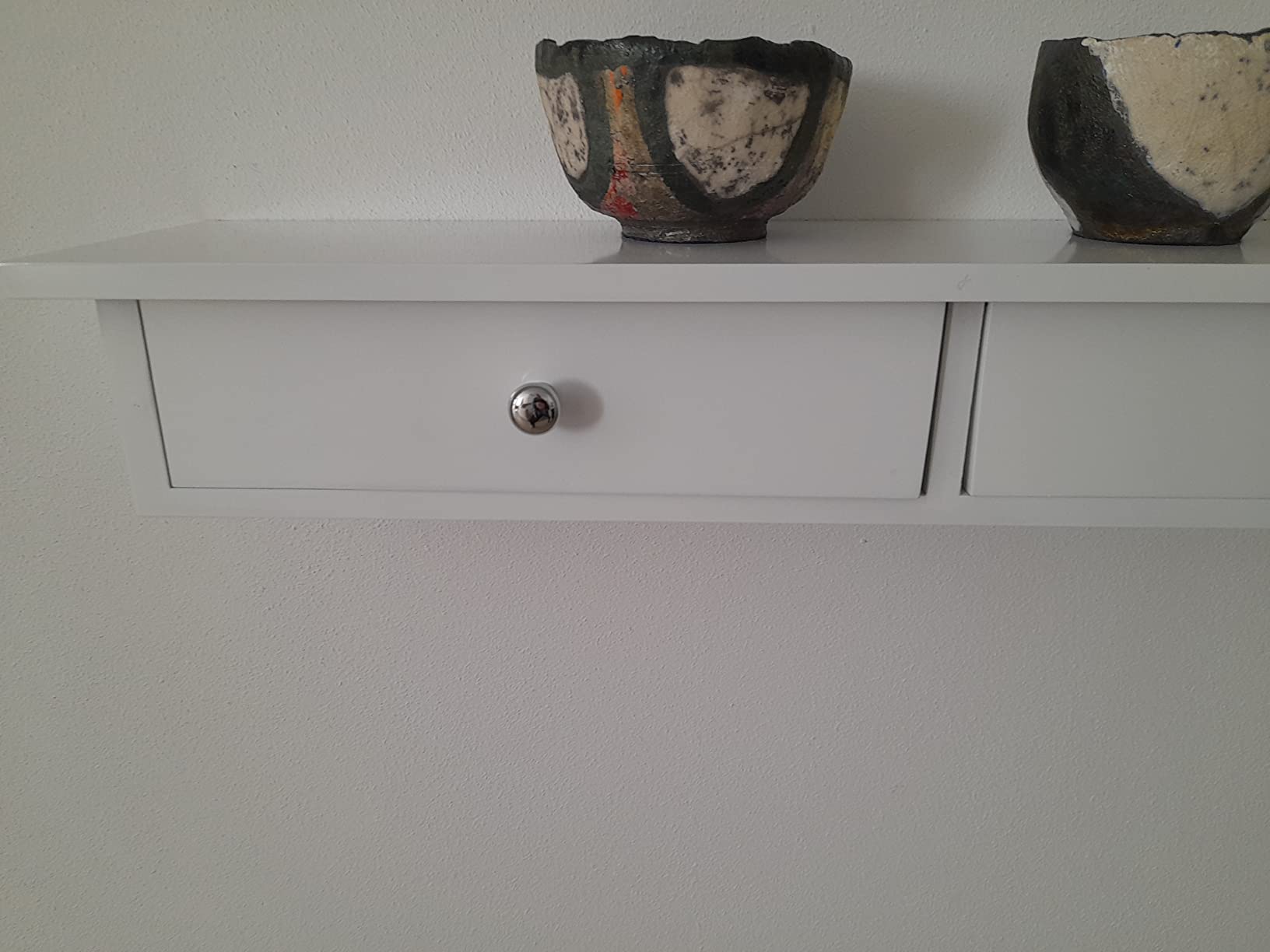 Songmics LWS65WT mensola muro 2 cassetti
