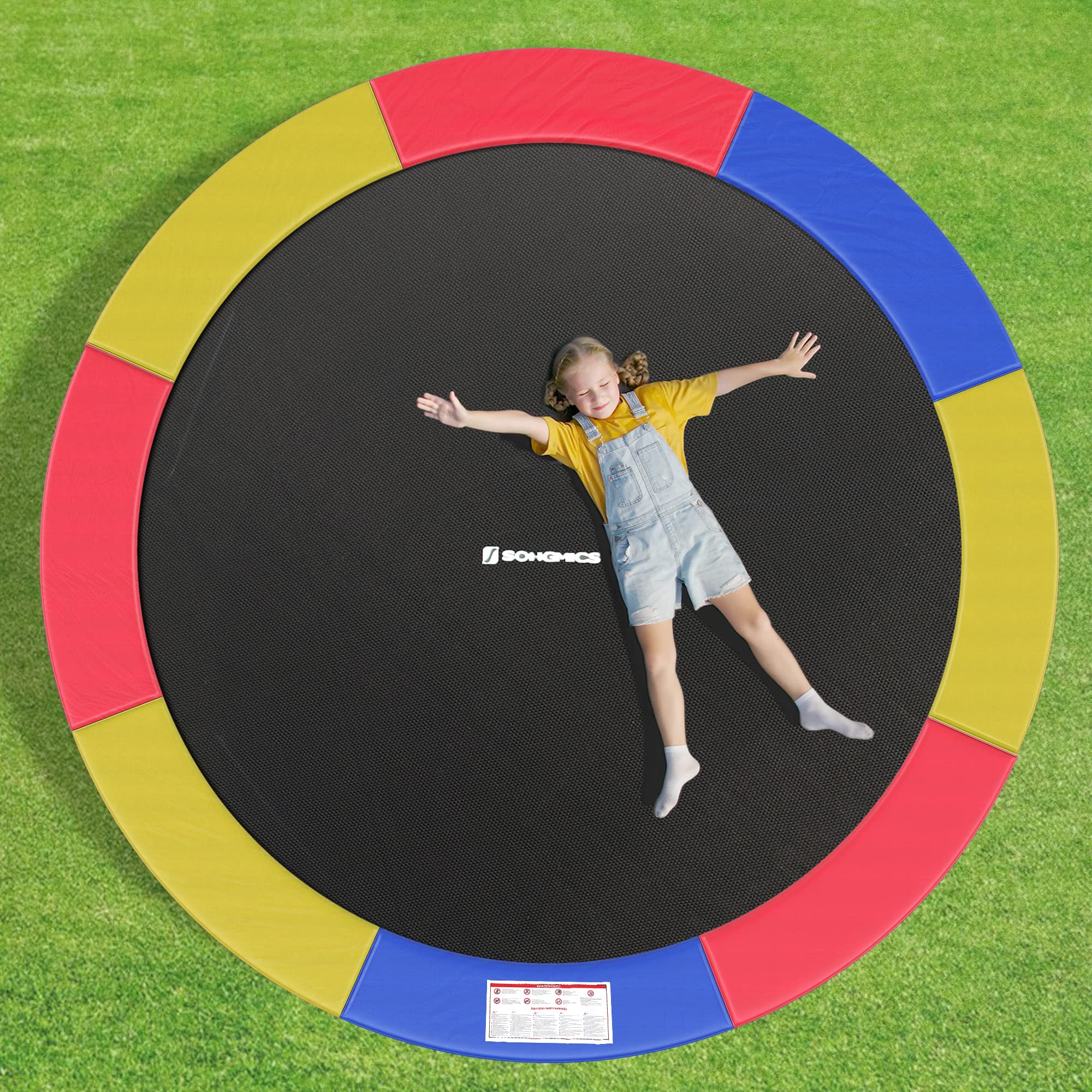Songmics protezione trampolino 305 cm blu coprimolle
