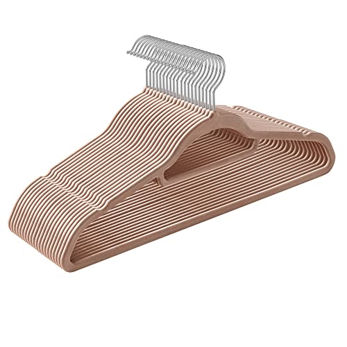 SONGMICS CRF020LB20 Grucce Velluto Marrone 20 Pezzi 43,5 cm