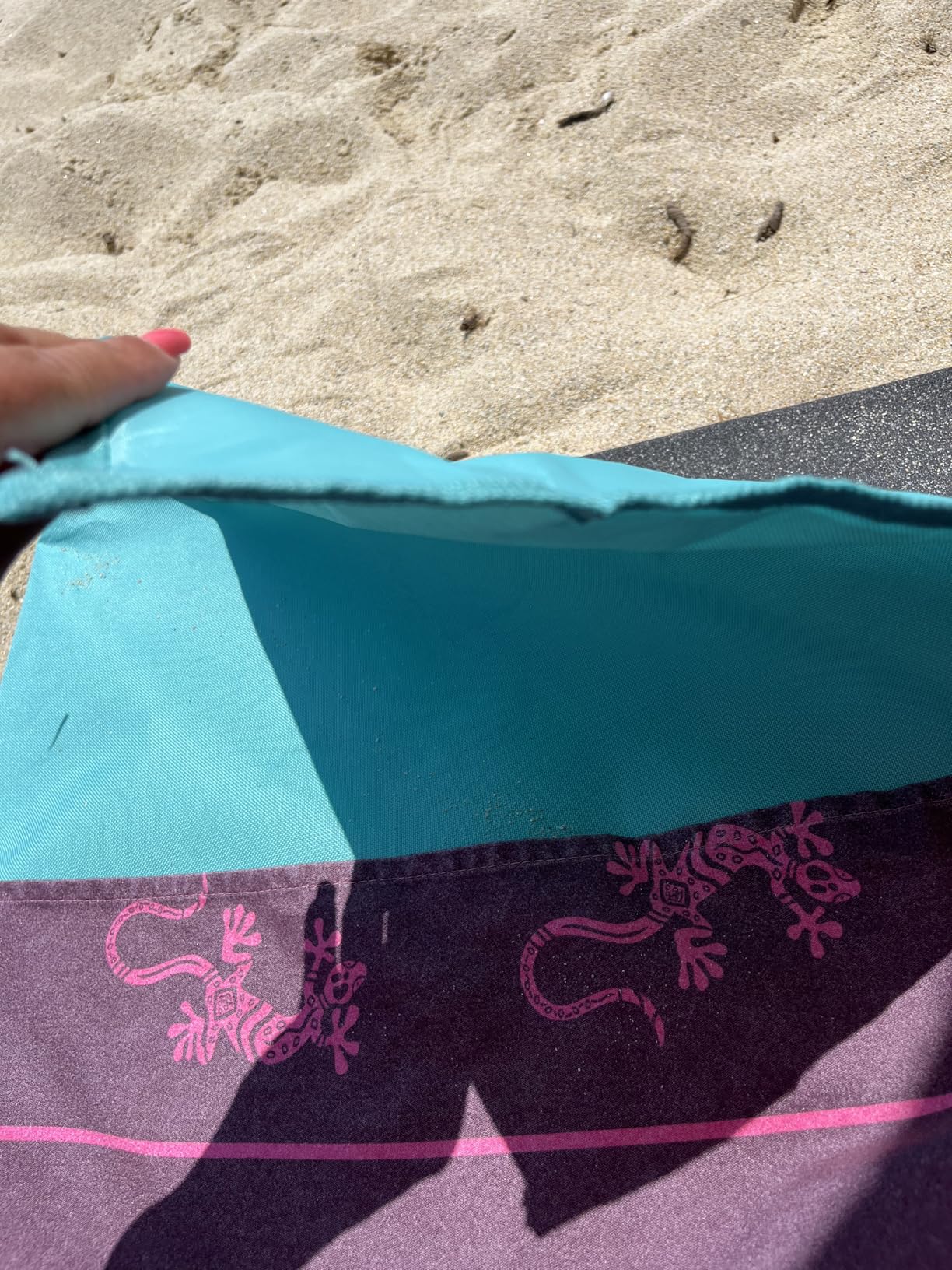 Songmics GCB151C01 Lettino Spiaggia Blu 158x55 cm Pieghevole