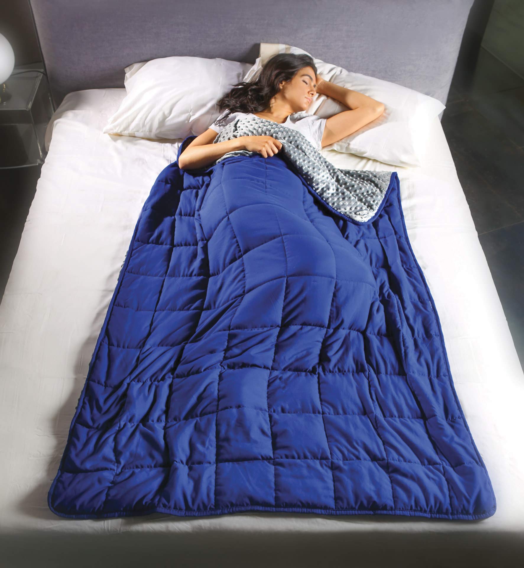 Lavatelli Calmya coperta ponderata 8,5 kg 180x120 grigio blu