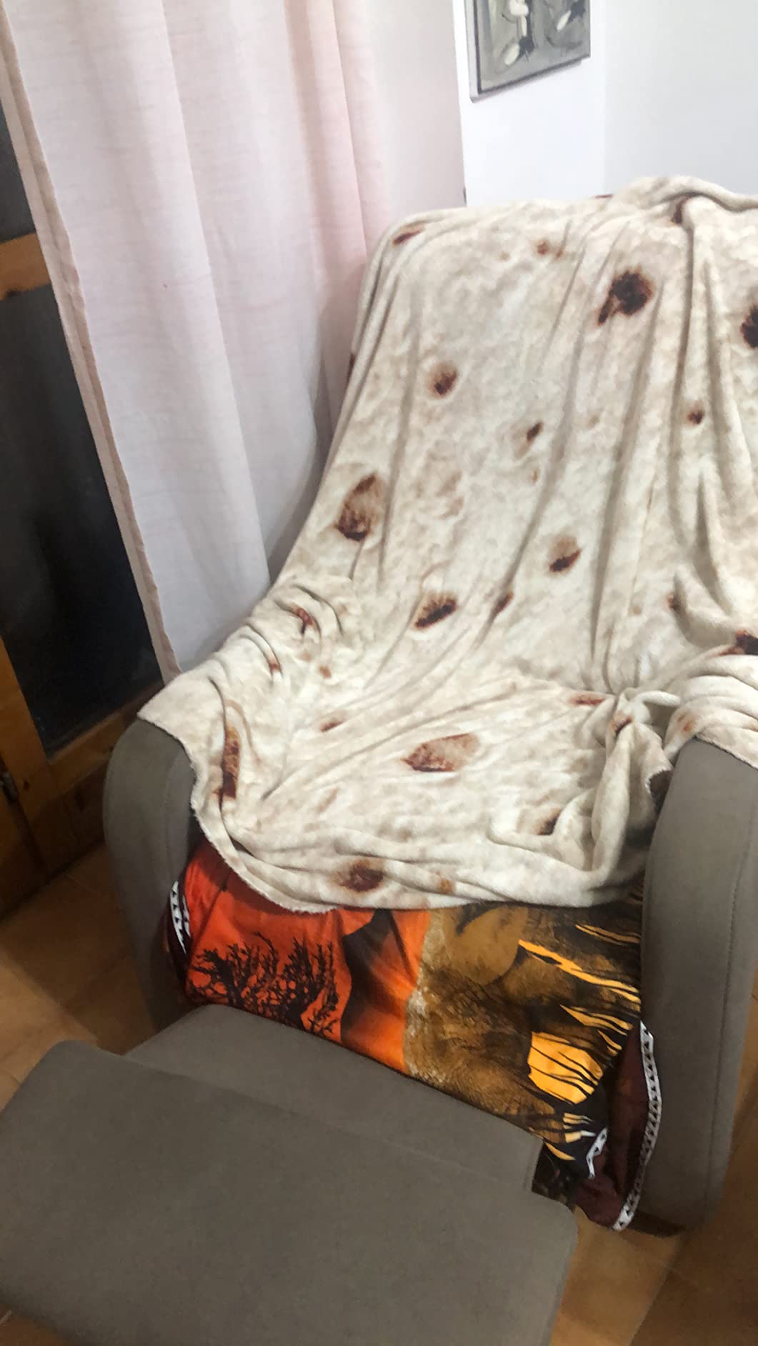 Kanguru Piadina coperta in pile 160x160 cm rotonda