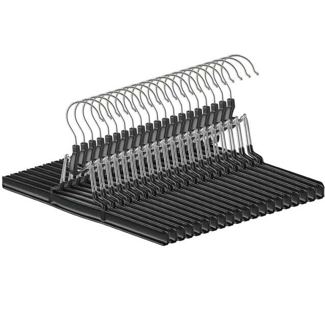Songmics CRI07B20 grucce pantaloni 20 pezzi nere antiscivolo