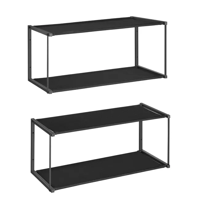 Songmics LSC22BK scarpiera parete 71x28x30 cm 2 pezzi