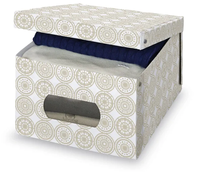 Domopak Ella 916023 Scatola Armadio Beige 39x50x24 Vinile