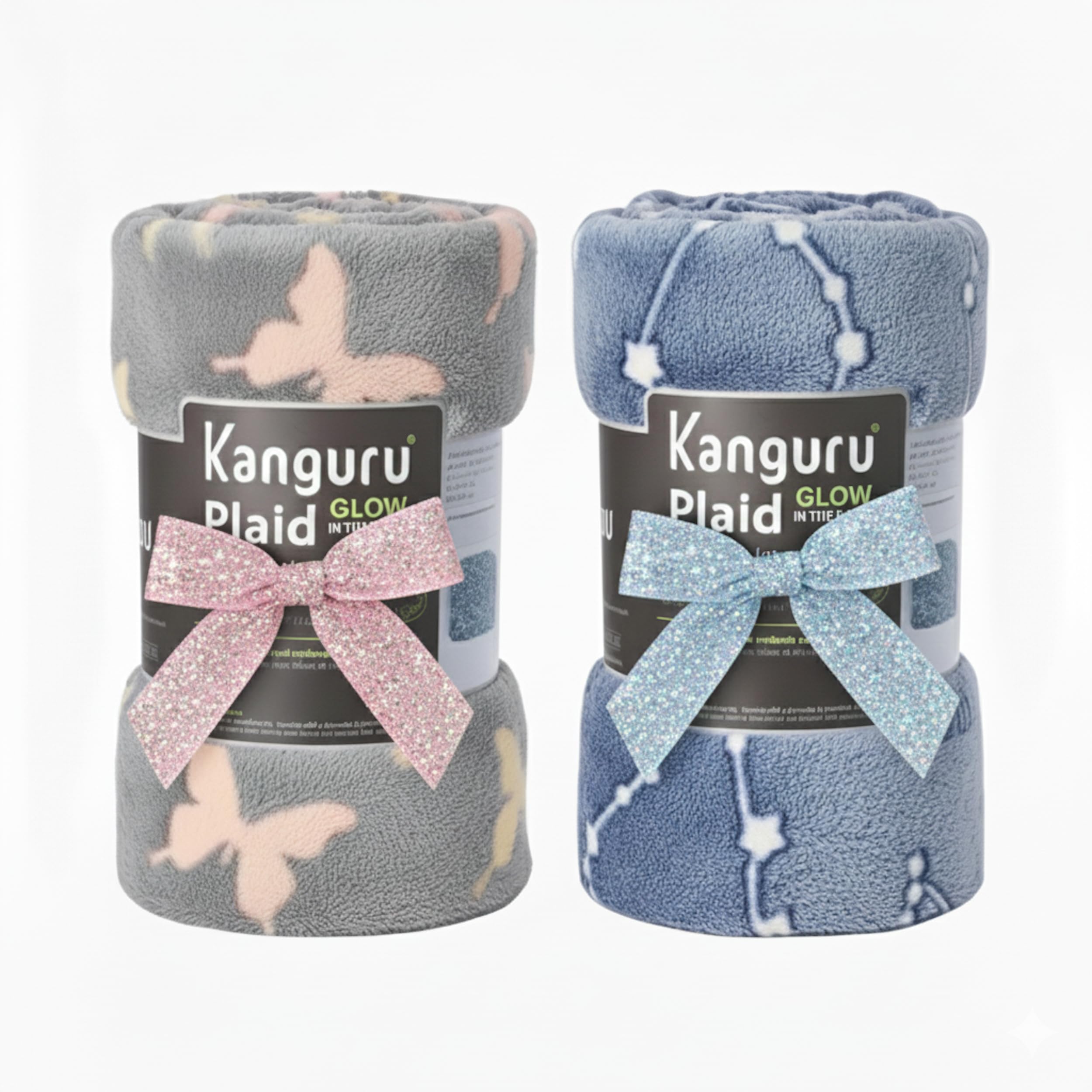 Lavatelli Kanguru Pigiama Party Kit Plaid 130x150 cm 2 Pezzi