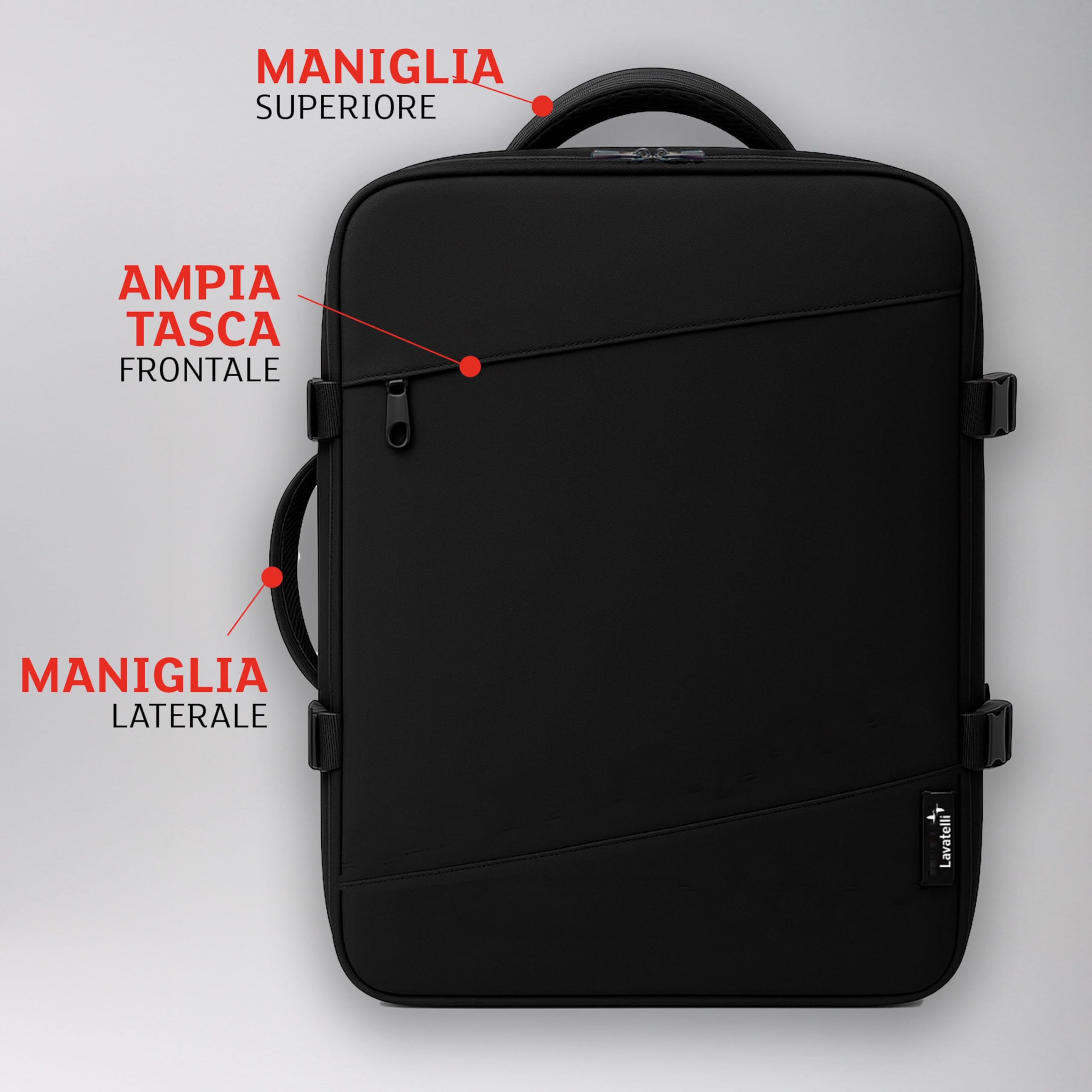 Lavatelli Vac-u-Bag 40x30x20 zaino sottovuoto 24L Ryanair 2 sacchetti