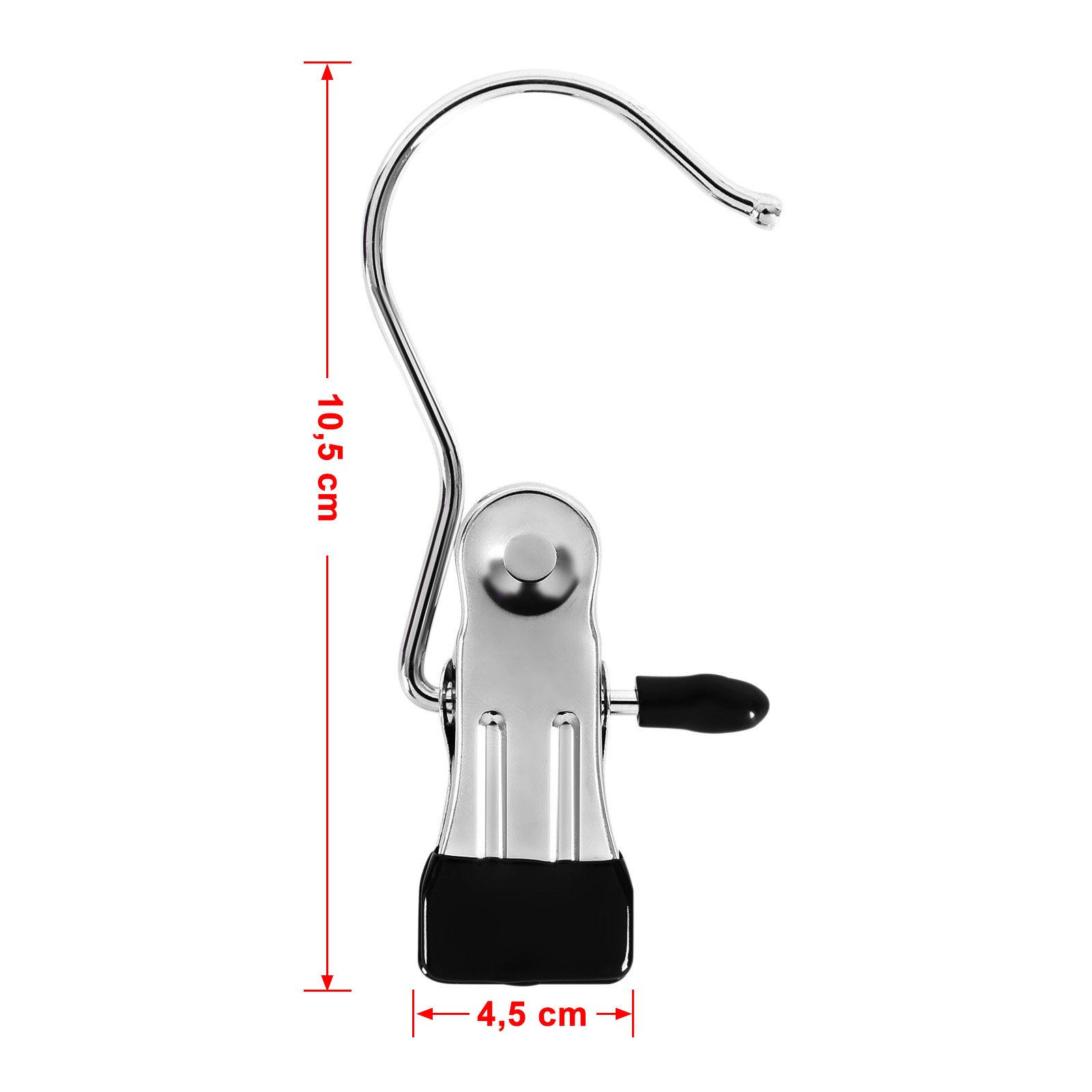 Songmics CRI001-20 mollette con gancio ferro PVC 20 pezzi