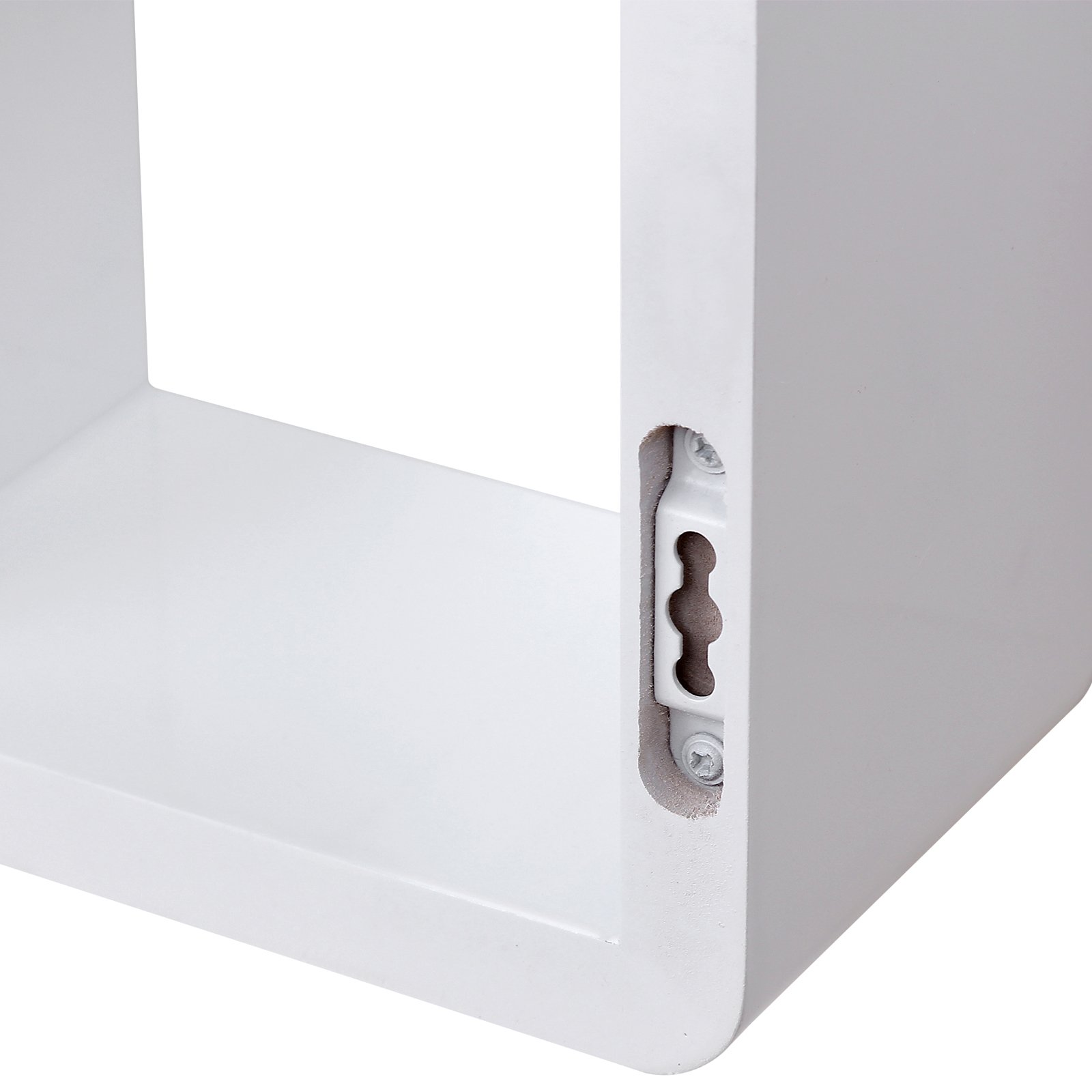 Songmics LWS102 Mensole a Cubo Set 3 Pezzi Bianche