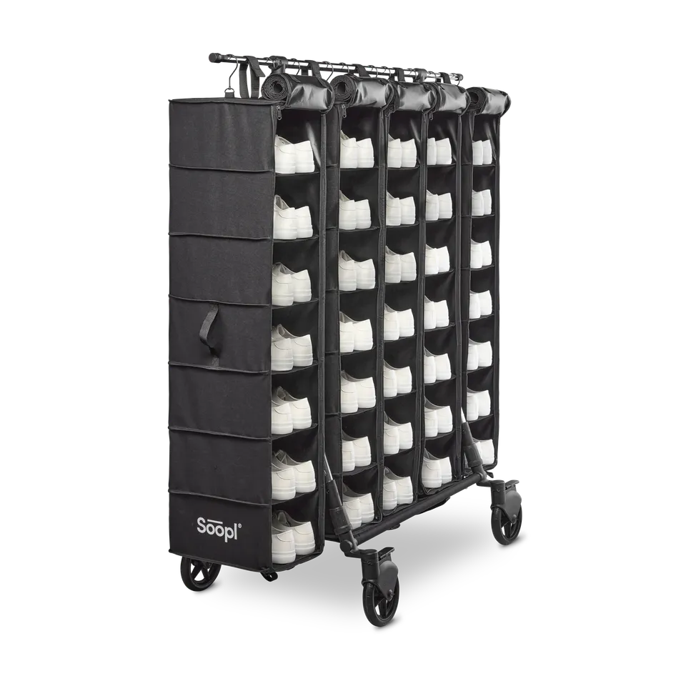 Soopl Fashion Trolley set trolley + 5 shoe bag antipolvere