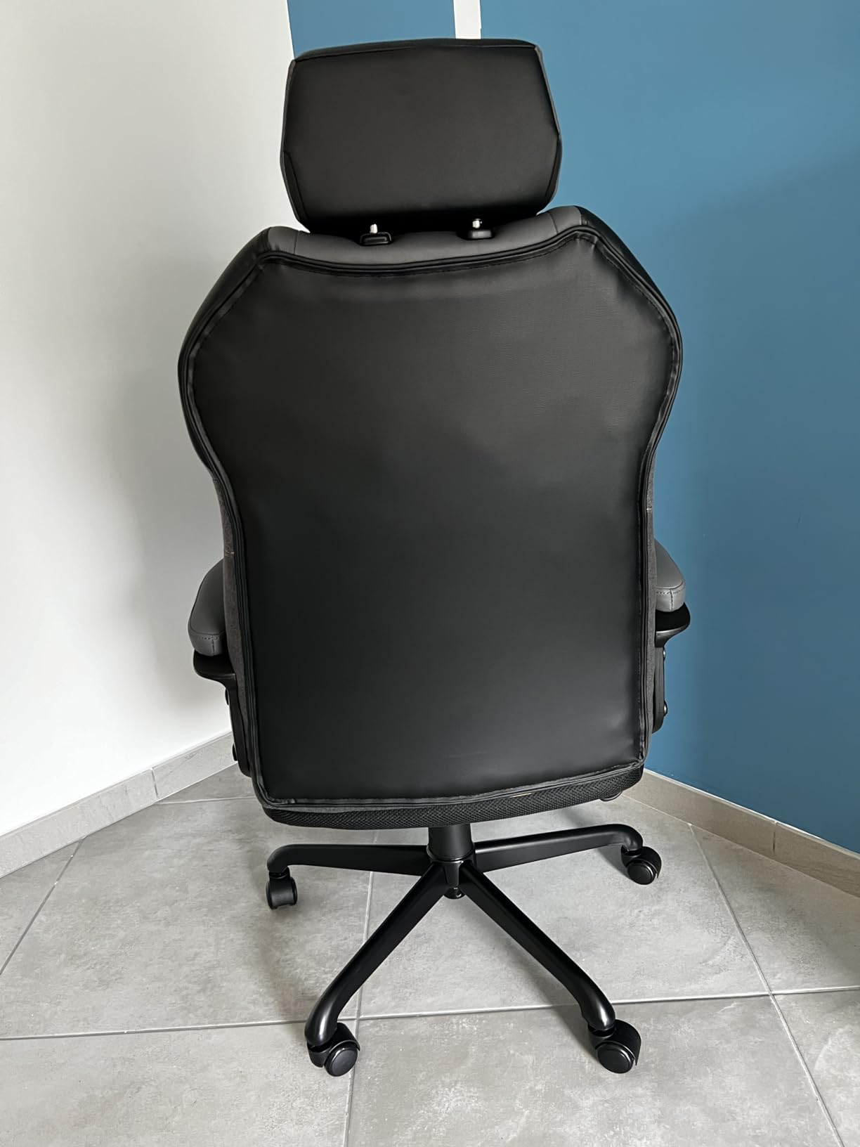 Songmics OBG066Q01 sedia ufficio blu acqua traspirante 150 kg