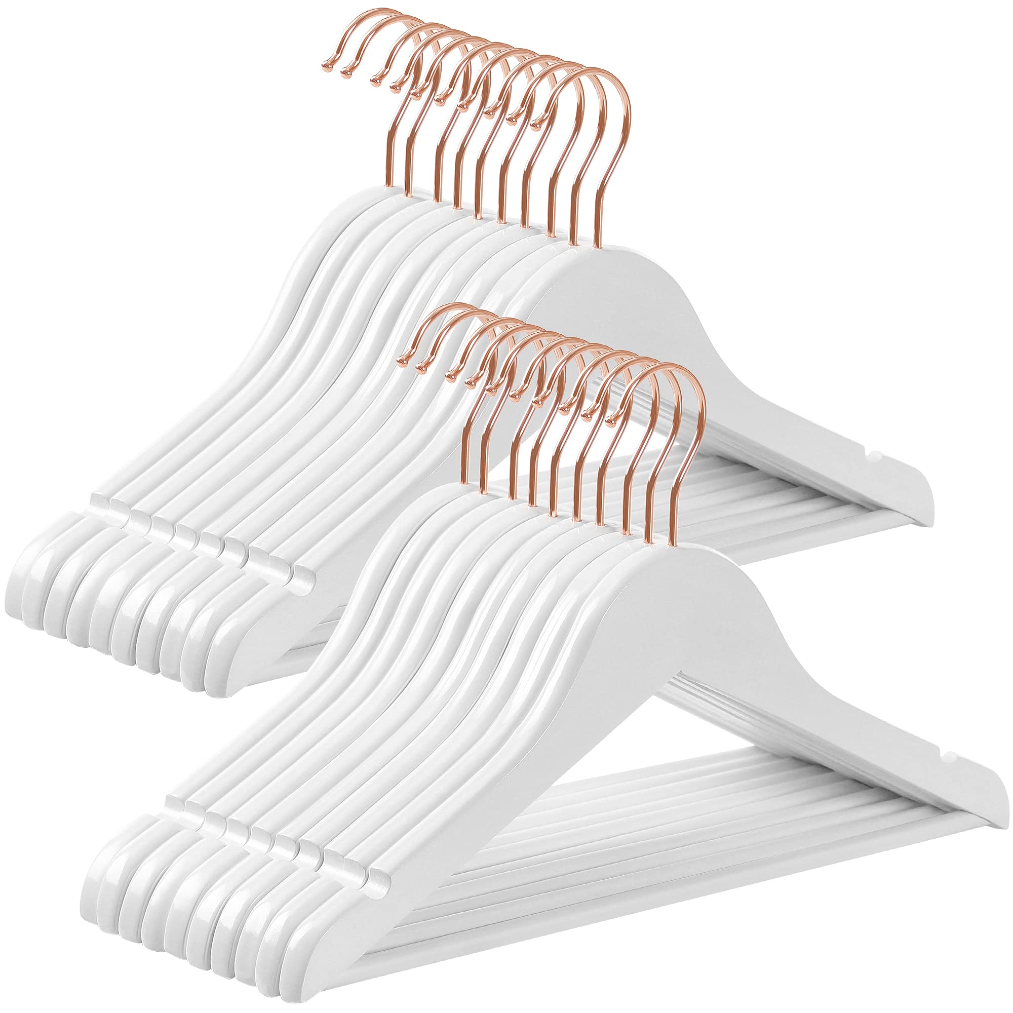 Songmics CRW006W03 set 20 grucce bambini legno bianco 35 cm