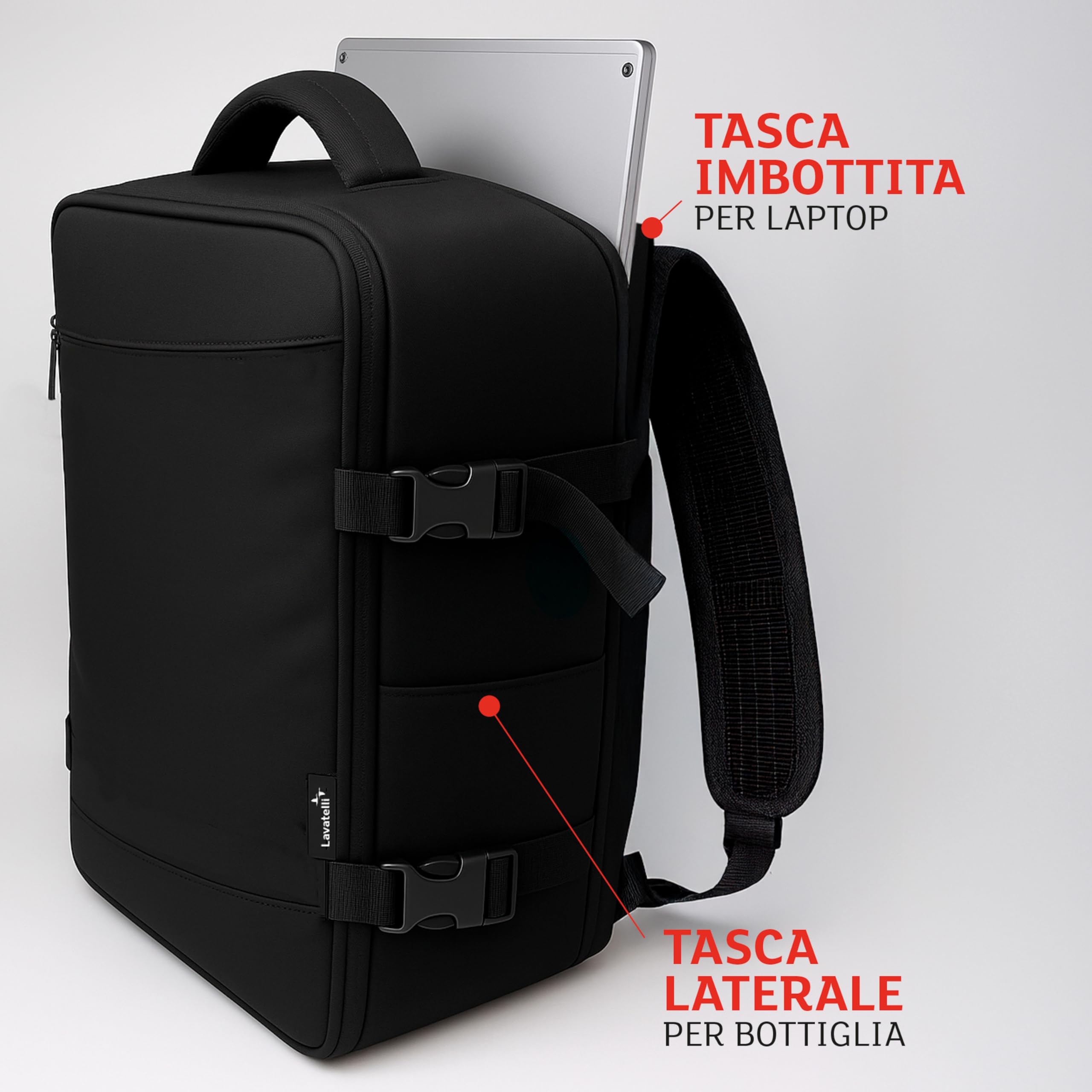 Lavatelli Vac-u-Bag 40x30x20 zaino sottovuoto 24L Ryanair 2 sacchetti