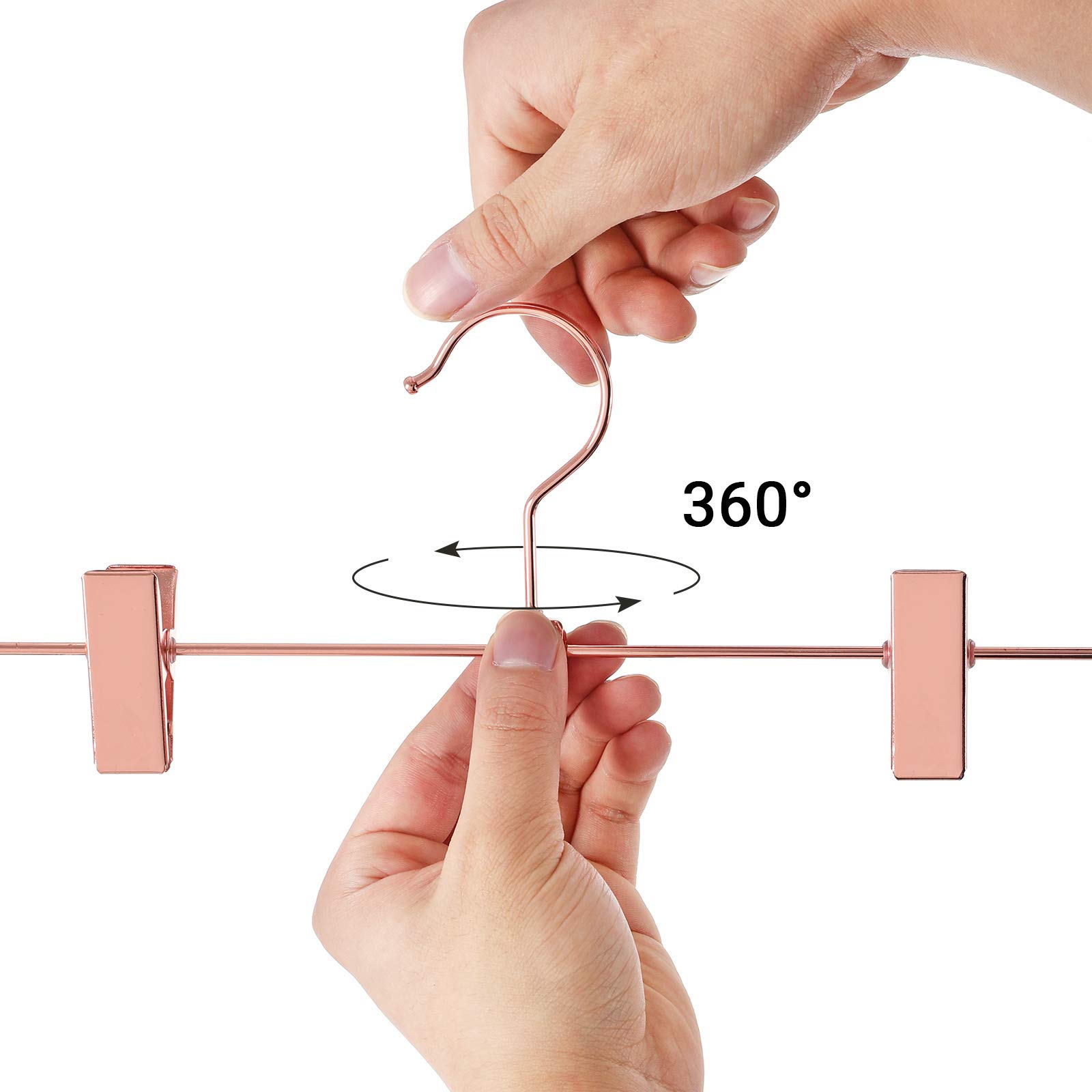 Songmics CRI47R10 grucce pantaloni oro rosa 10 pezzi 40 cm