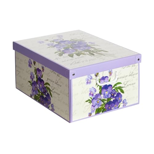 Lavatelli Scatola Armadio Grande Cartone Violetta 50x39x24