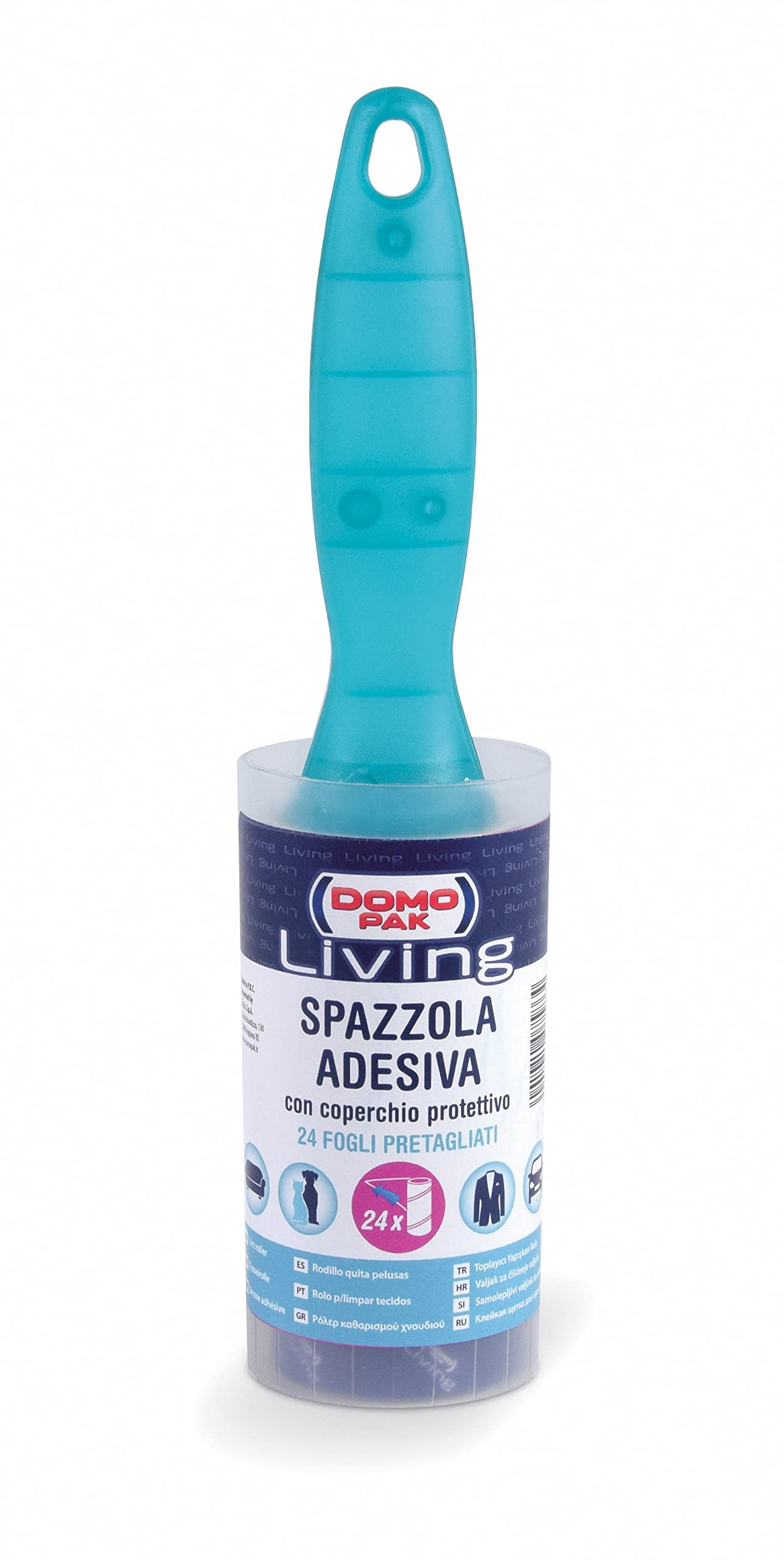 Domo Pak Living Spazzola Adesiva con Coperchio 24 Fogli