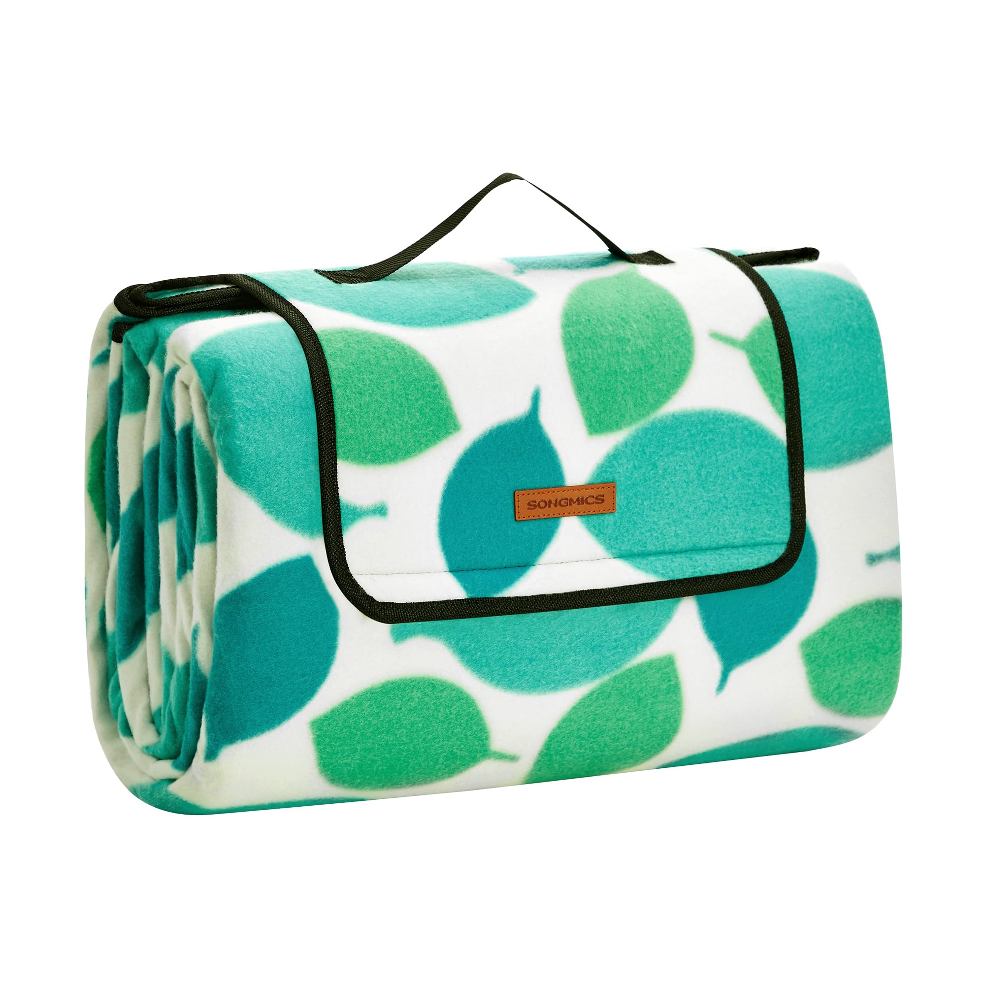 Songmics GCM78Y coperta picnic 200x200 foglie impermeabile