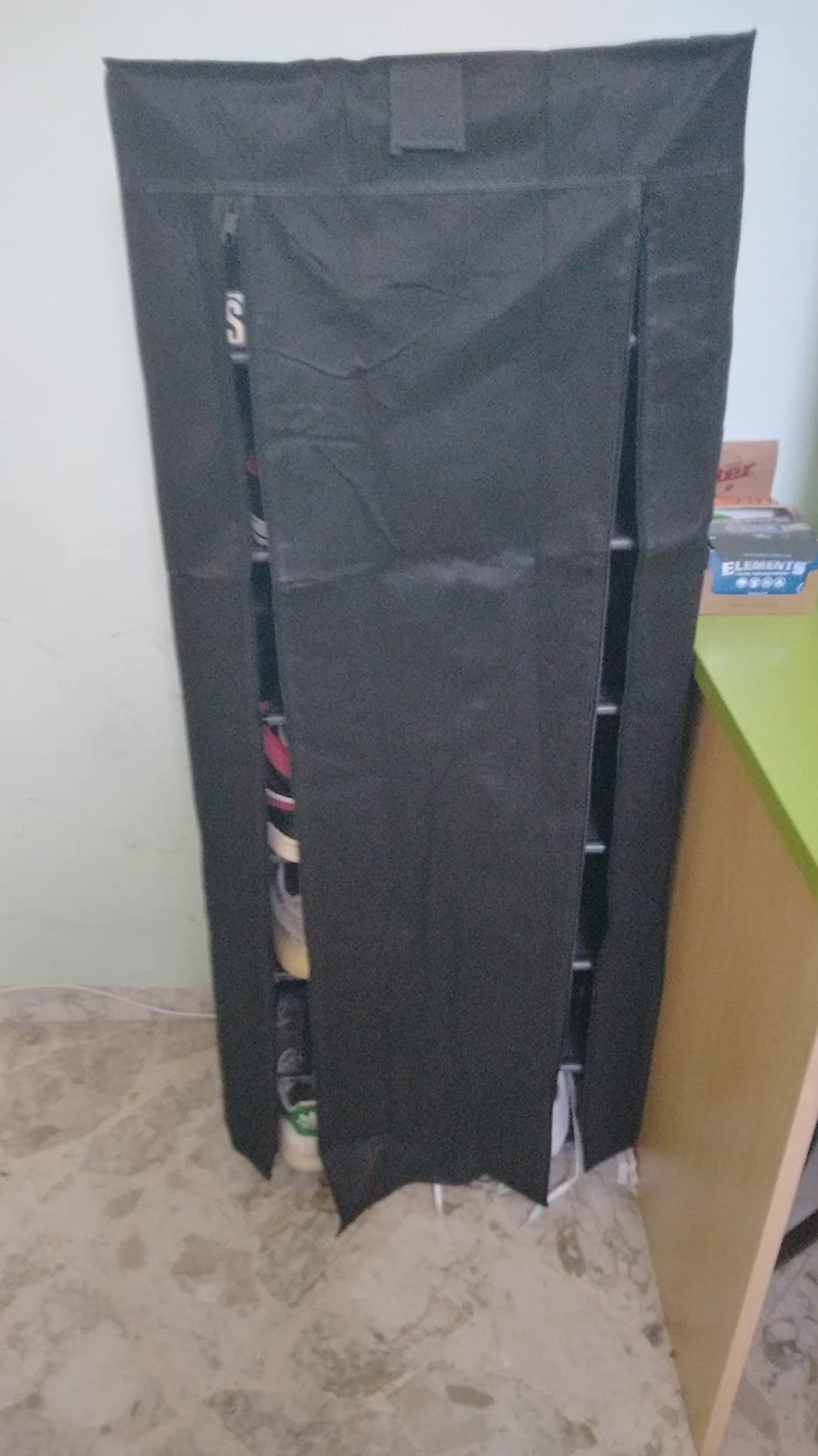 Songmics scarpiera 7 ripiani con copertura 28x46x126 antipolvere