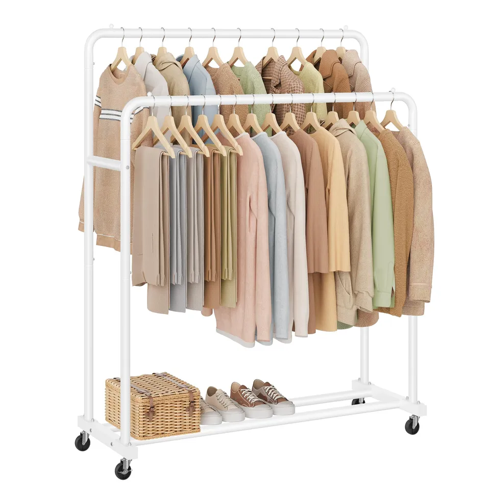 Songmics HSR017WG01 Stand Appendiabiti Bianco 38x110x141 cm