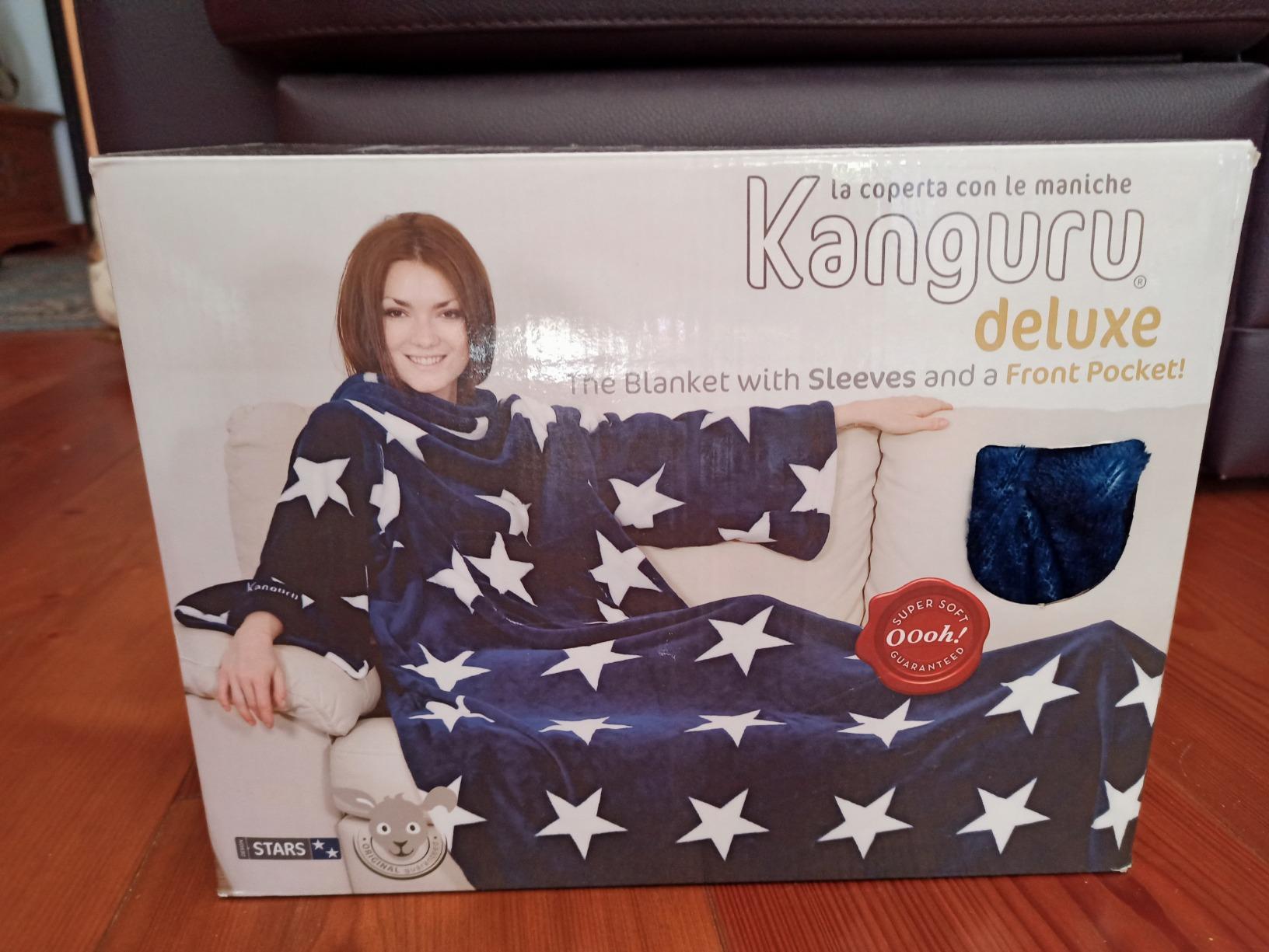 Kanguru Deluxe Pop coperta con maniche 140x210 cm microfibra