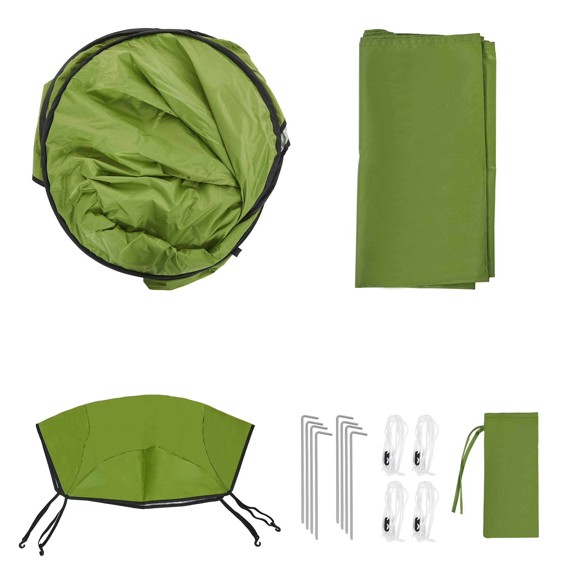 Songmics GPT001C01 tenda doccia campeggio verde 120x120x190 cm