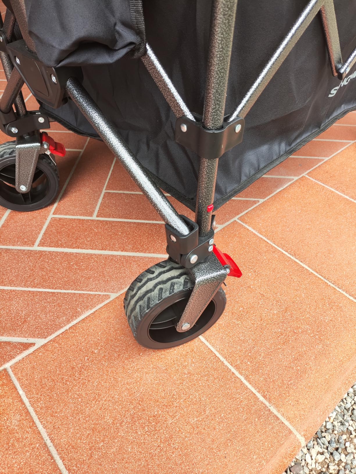 Songmics GFW115B01 carrello spiaggia pieghevole nero 150L 150 kg