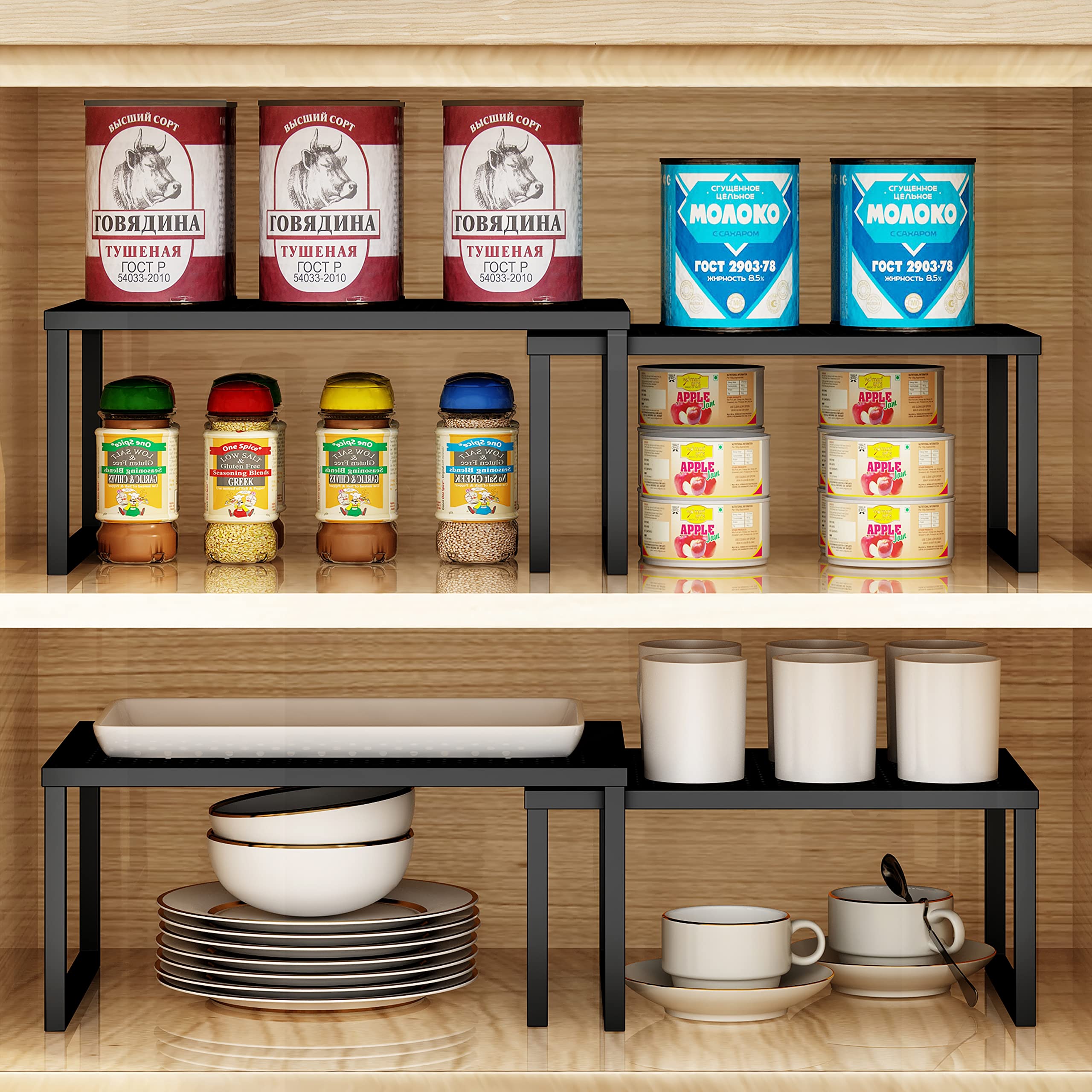 Simple Trending mensola cucina bronzo 2 pezzi impilabile