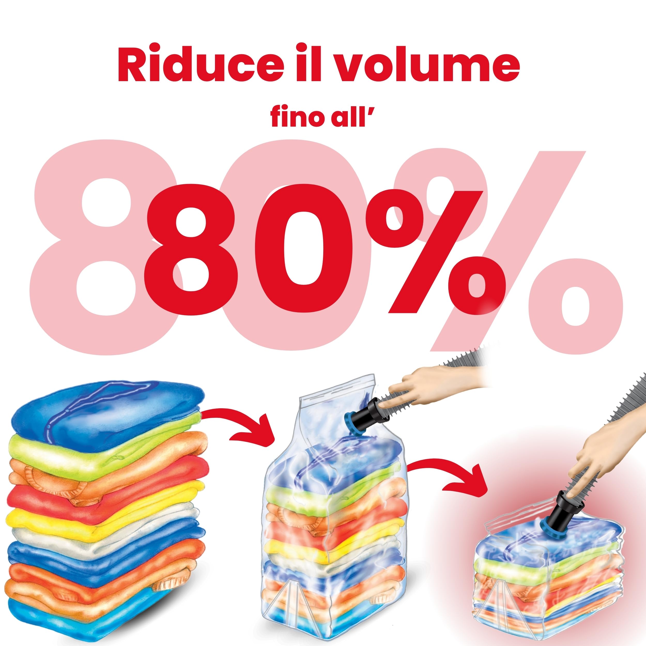 Lavatelli Vac-U sacchetti sottovuoto 2 pezzi XL 80x105x35 cm