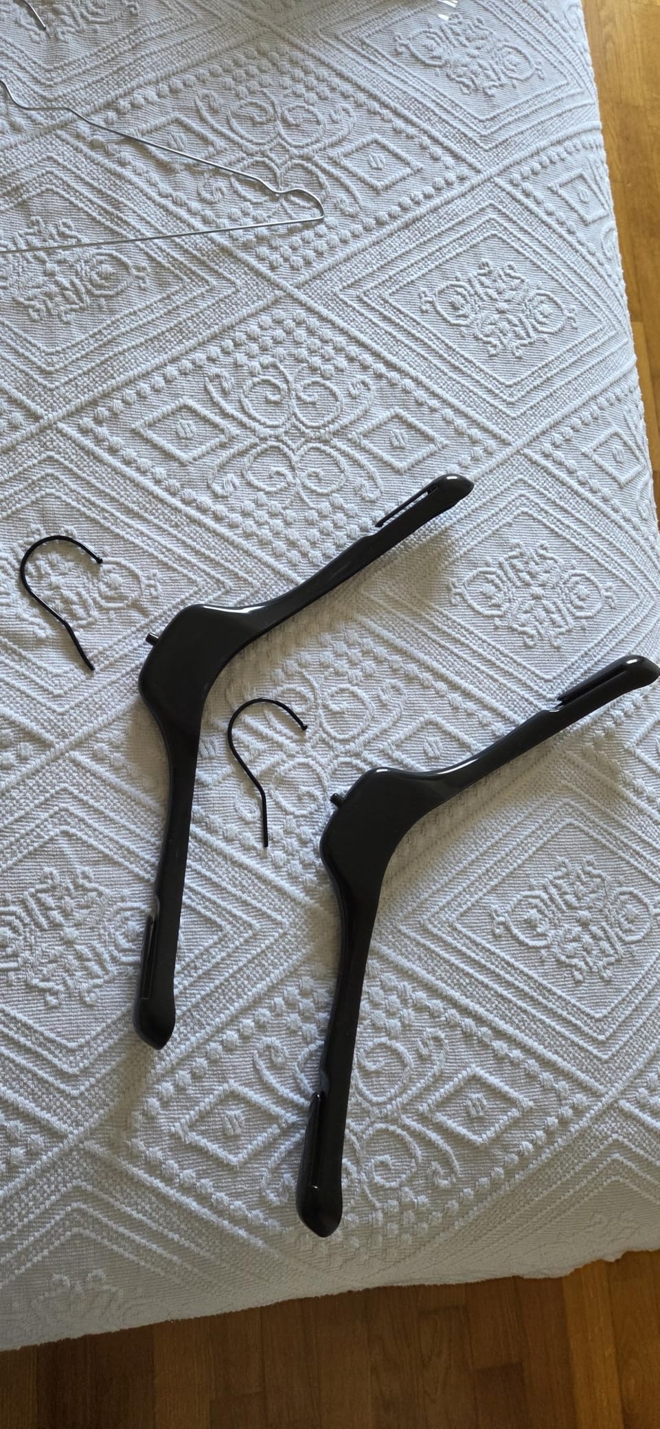 Mainetti Start Grucce 38 cm Nero Lucido 10 Pezzi Salvaspazio