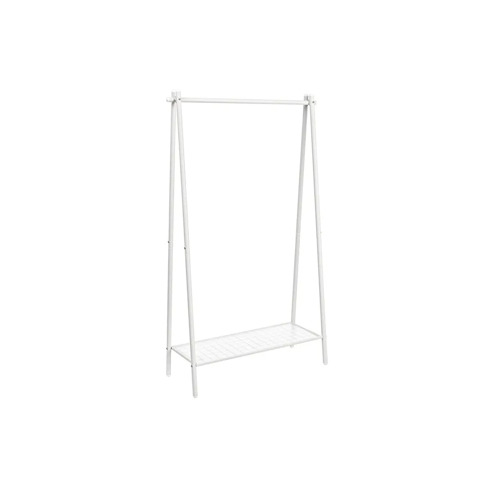 Songmics Stand Appendiabiti Acciaio con Ripiano 92,5 cm