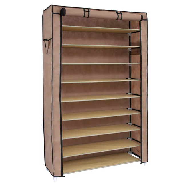 Songmics RXJ36K Scarpiera 10 livelli 40 paia caffè 88x160