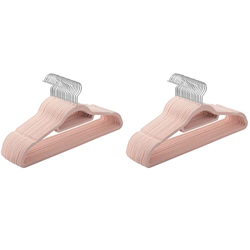 Songmics Grucce Vellutate 45 cm Set da 40 Rosa Antiscivolo